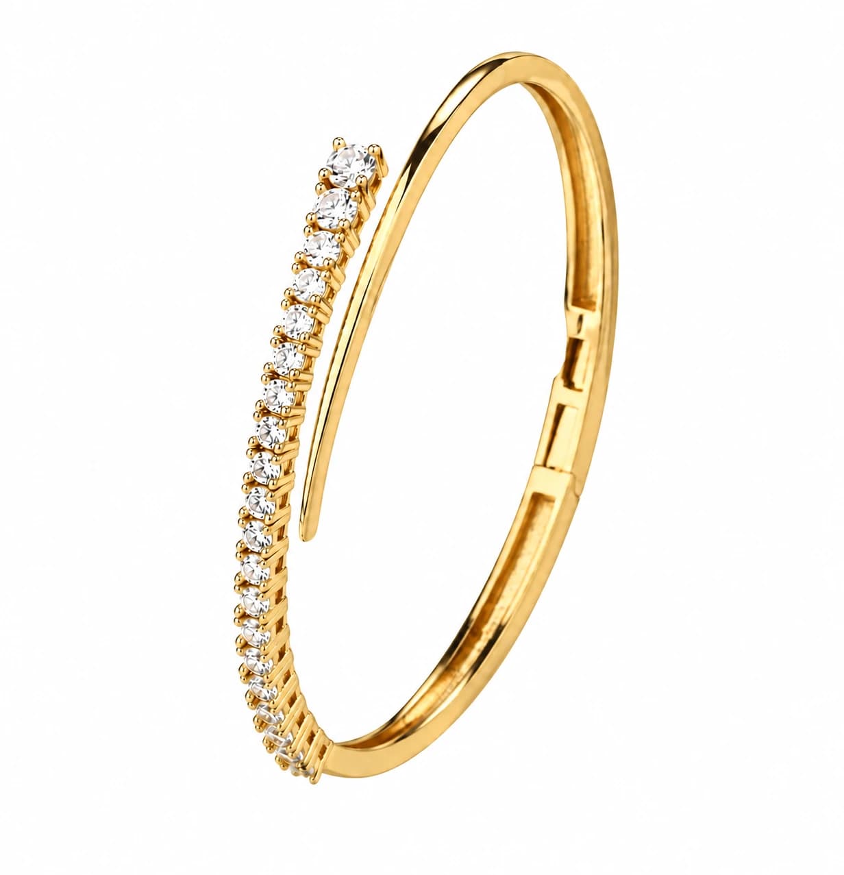 CRYSTAL LINE CUFF — זהב