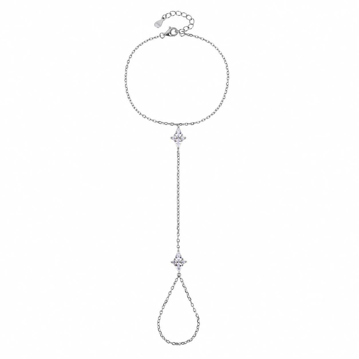 DOUBLE MARQUISES JADI BRACELET — כסף