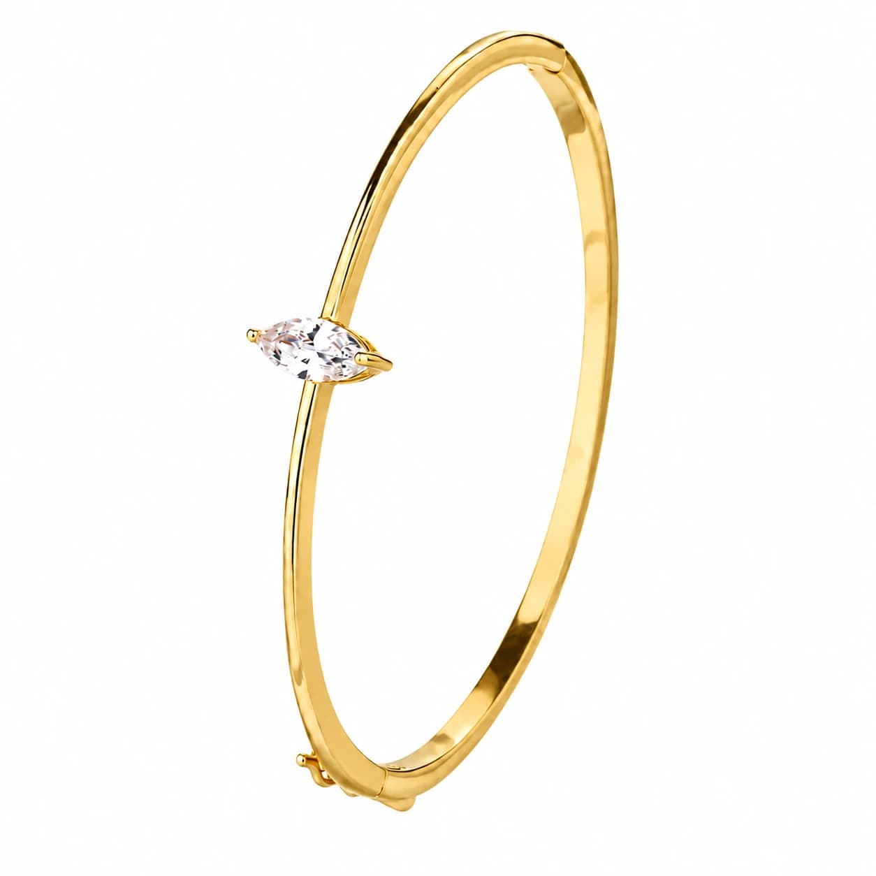 MARQUISE ELEGANCE BANGLE — זהב