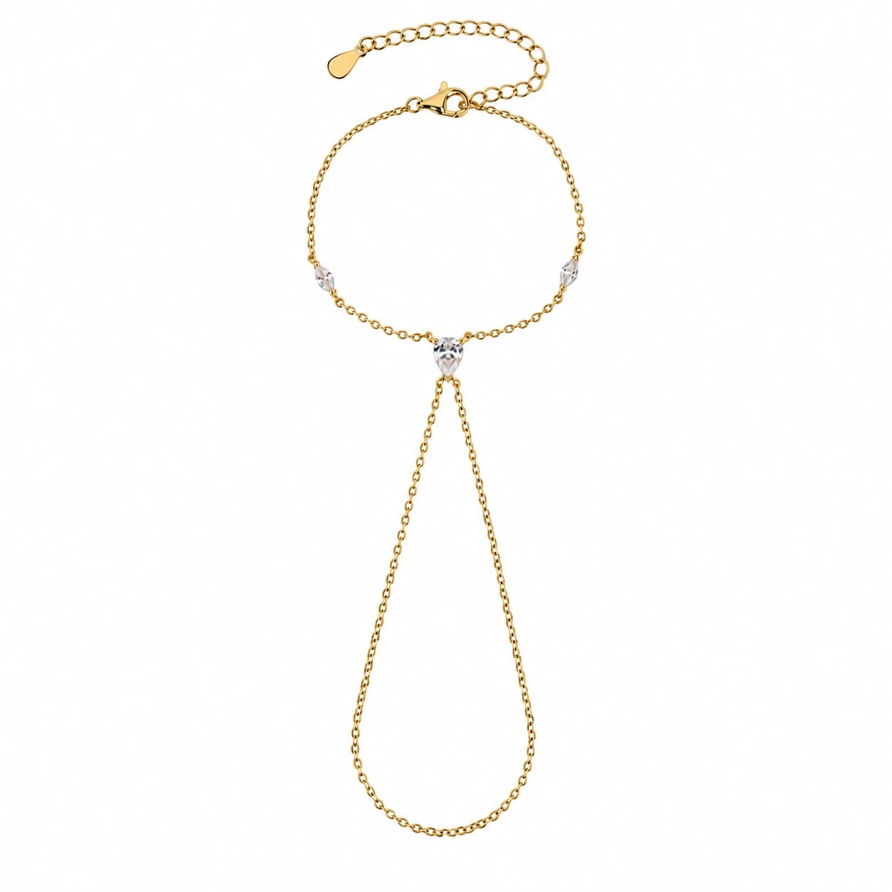 TEARDROP JADI BRACELET — זהב