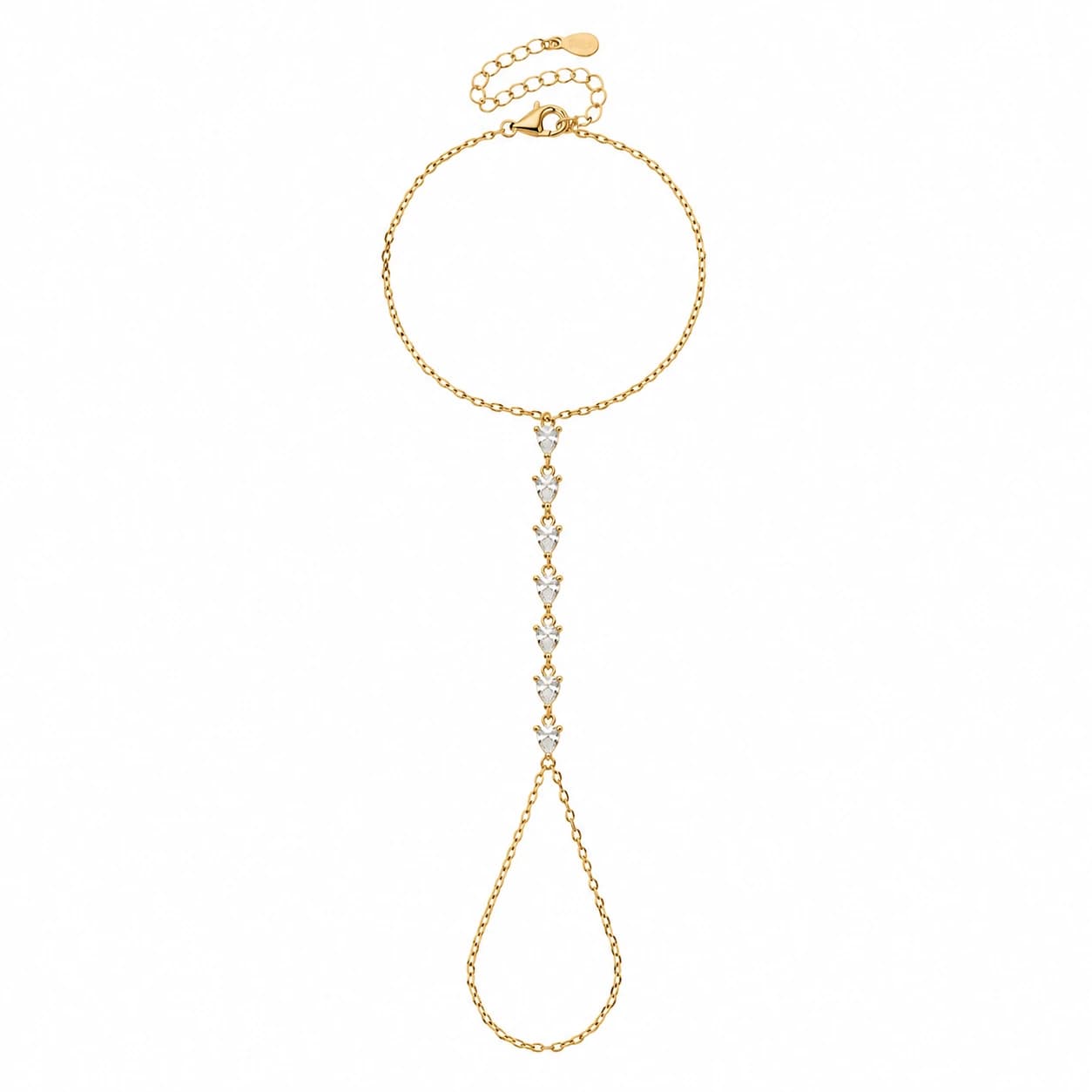 TINY TEARDROPS JADI BRACELET — זהב