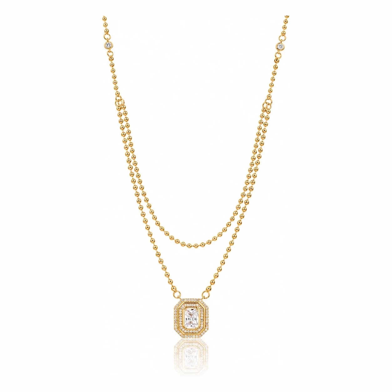 HALO NECKLACE — זהב