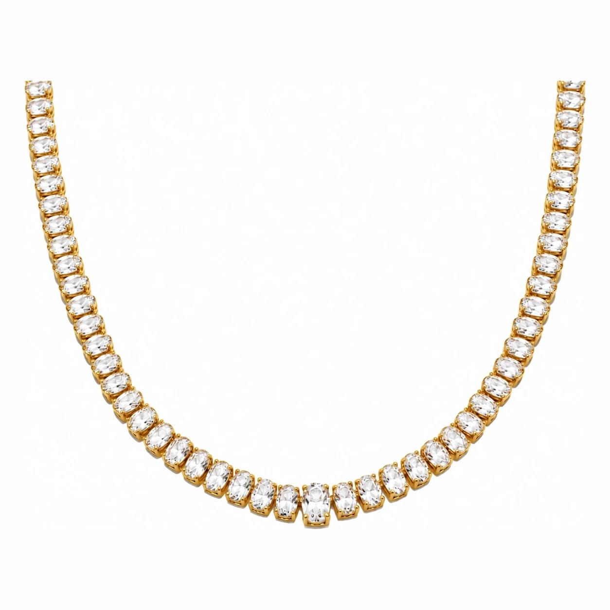 ELYSIAN TENNIS NECKLACE — זהב