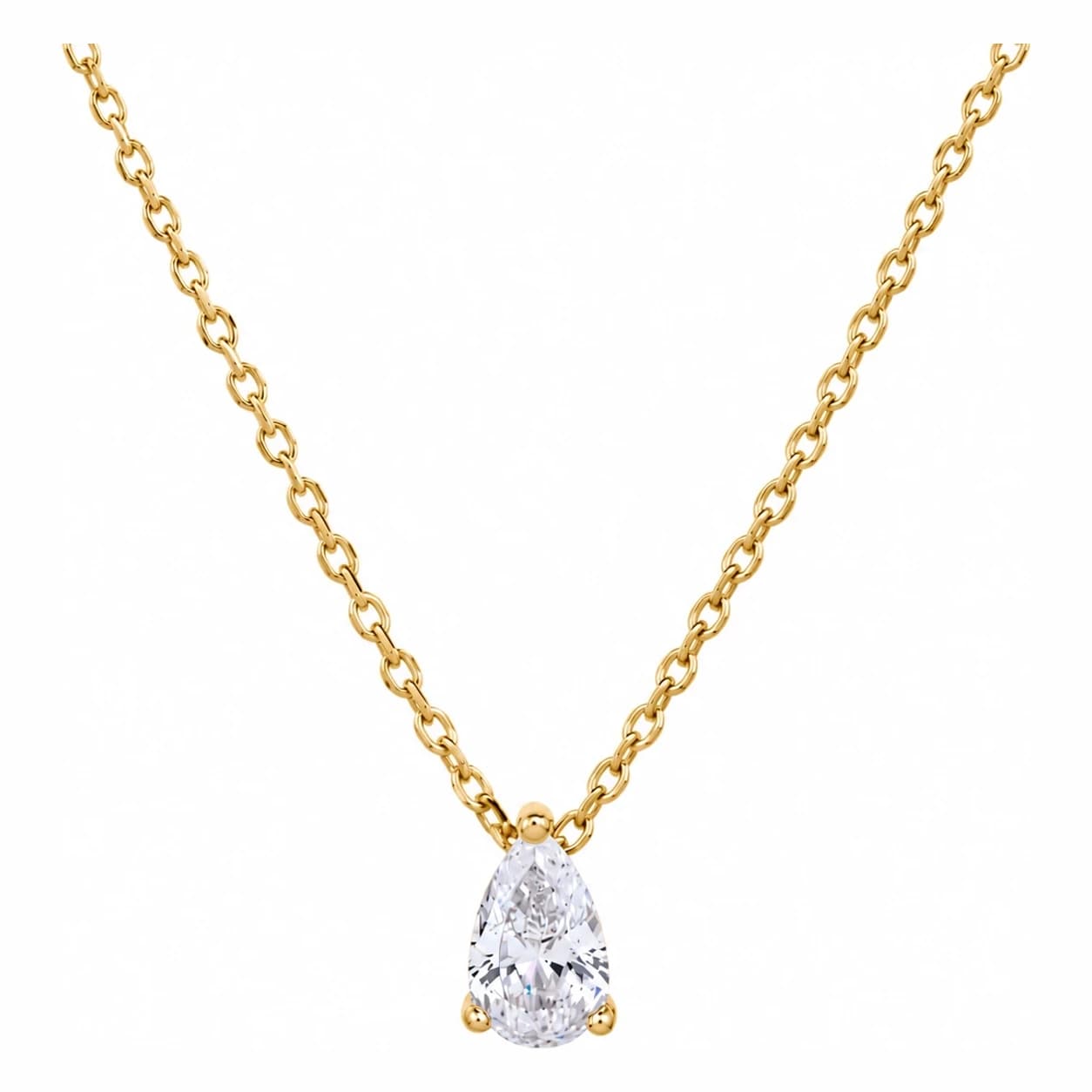TEARDROP NECKLACE — זהב