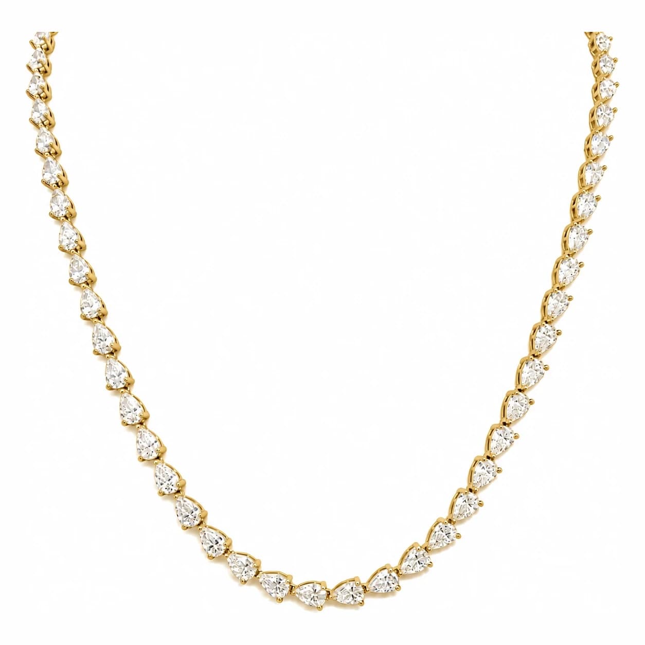 TEARDROP ELEGANCE NECKLACE — זהב