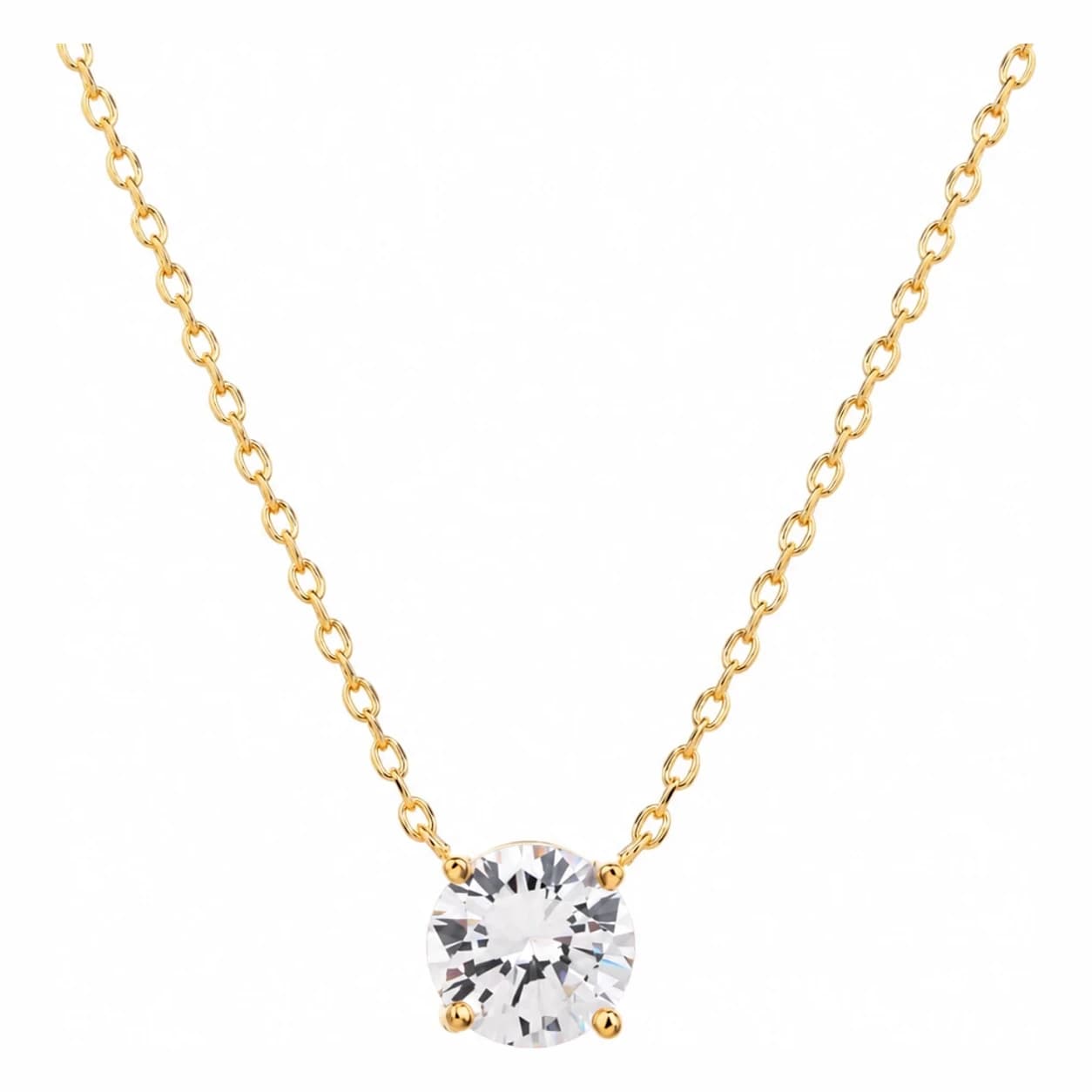 CLASSIC STONE NECKLACE — זהב