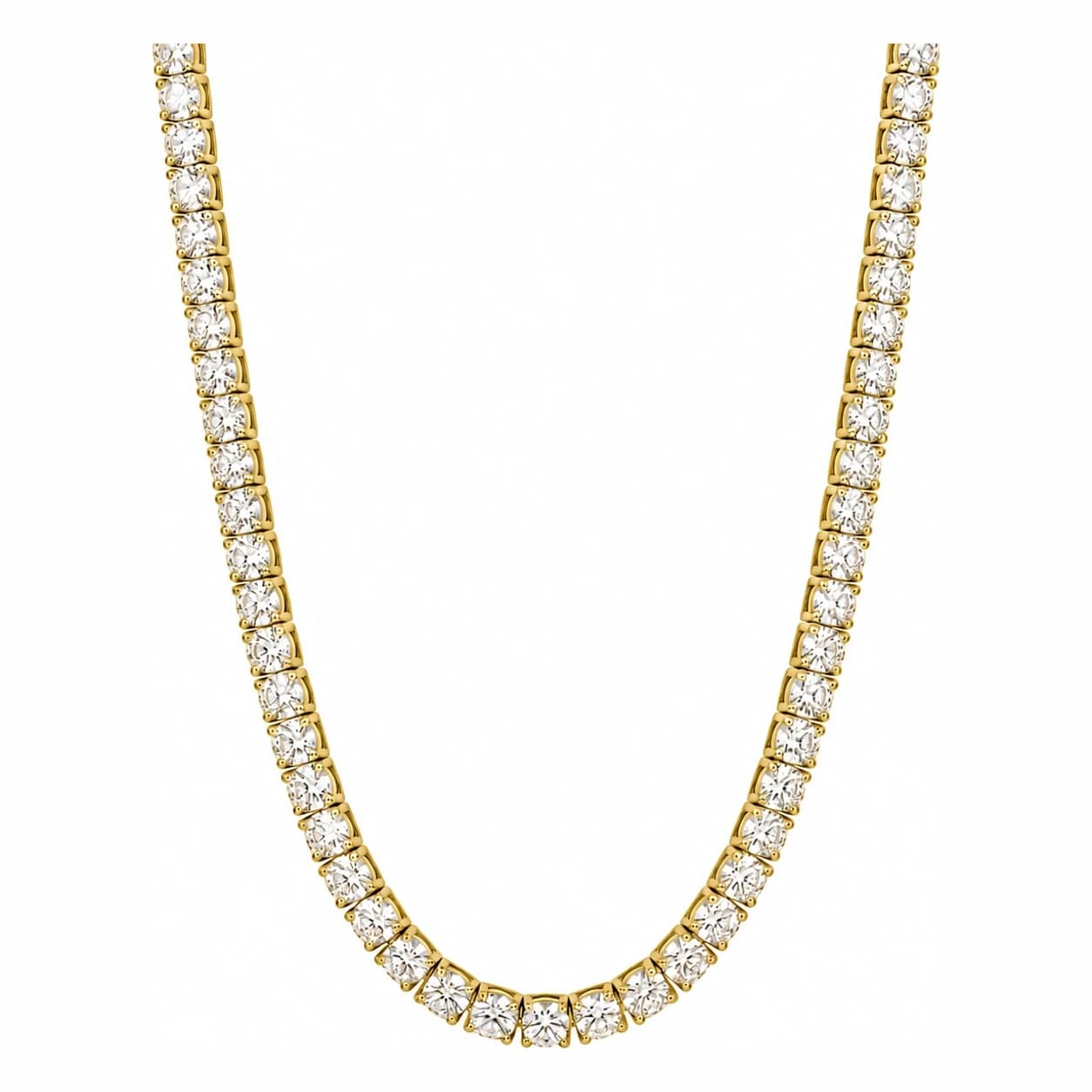 CLASSIC TENNIS NECKLACE 4MM — זהב