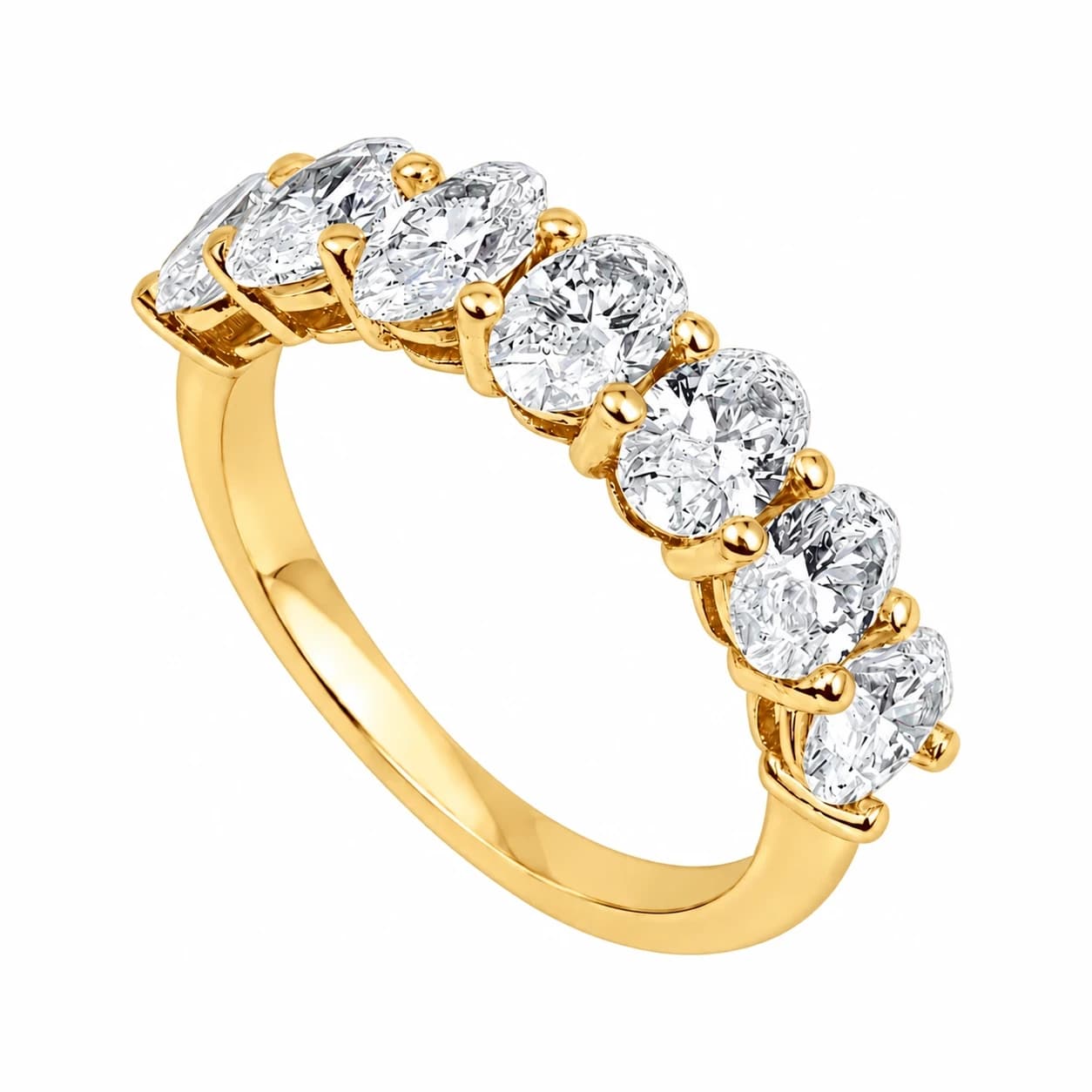 OVAL STONE RING — זהב