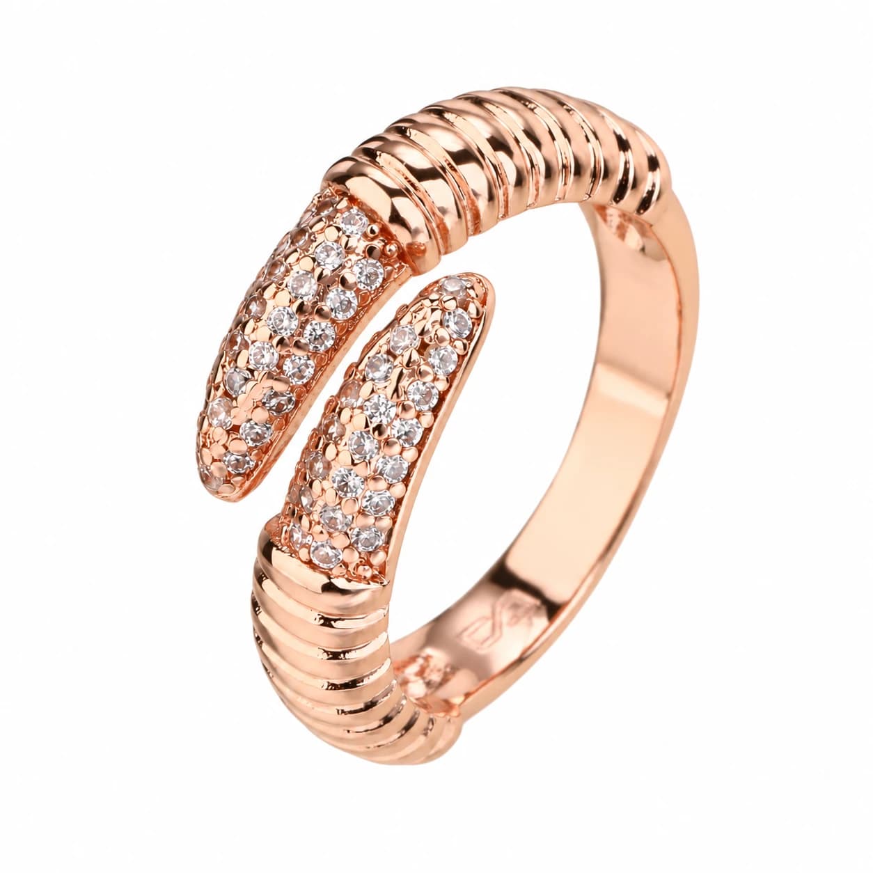 PAVÉ OPEN CUFF RING