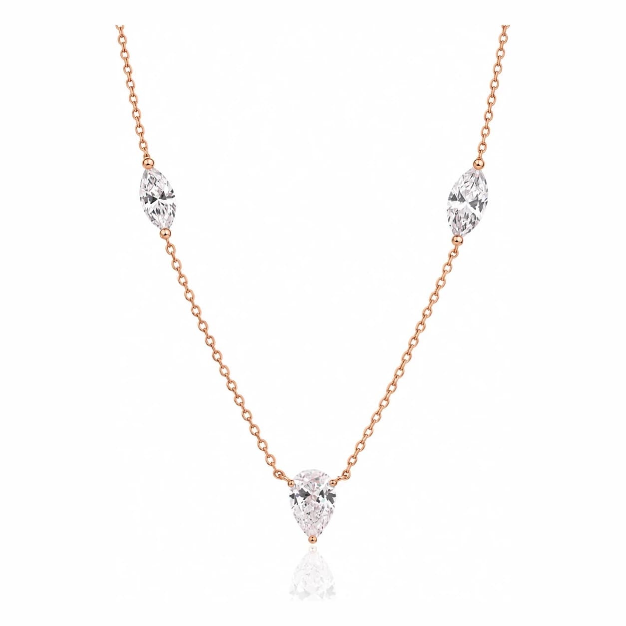 MARQUISE TEARDROP NECKLACE