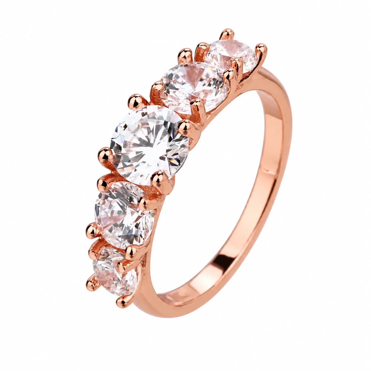 FIVE STONE ROUND RING
