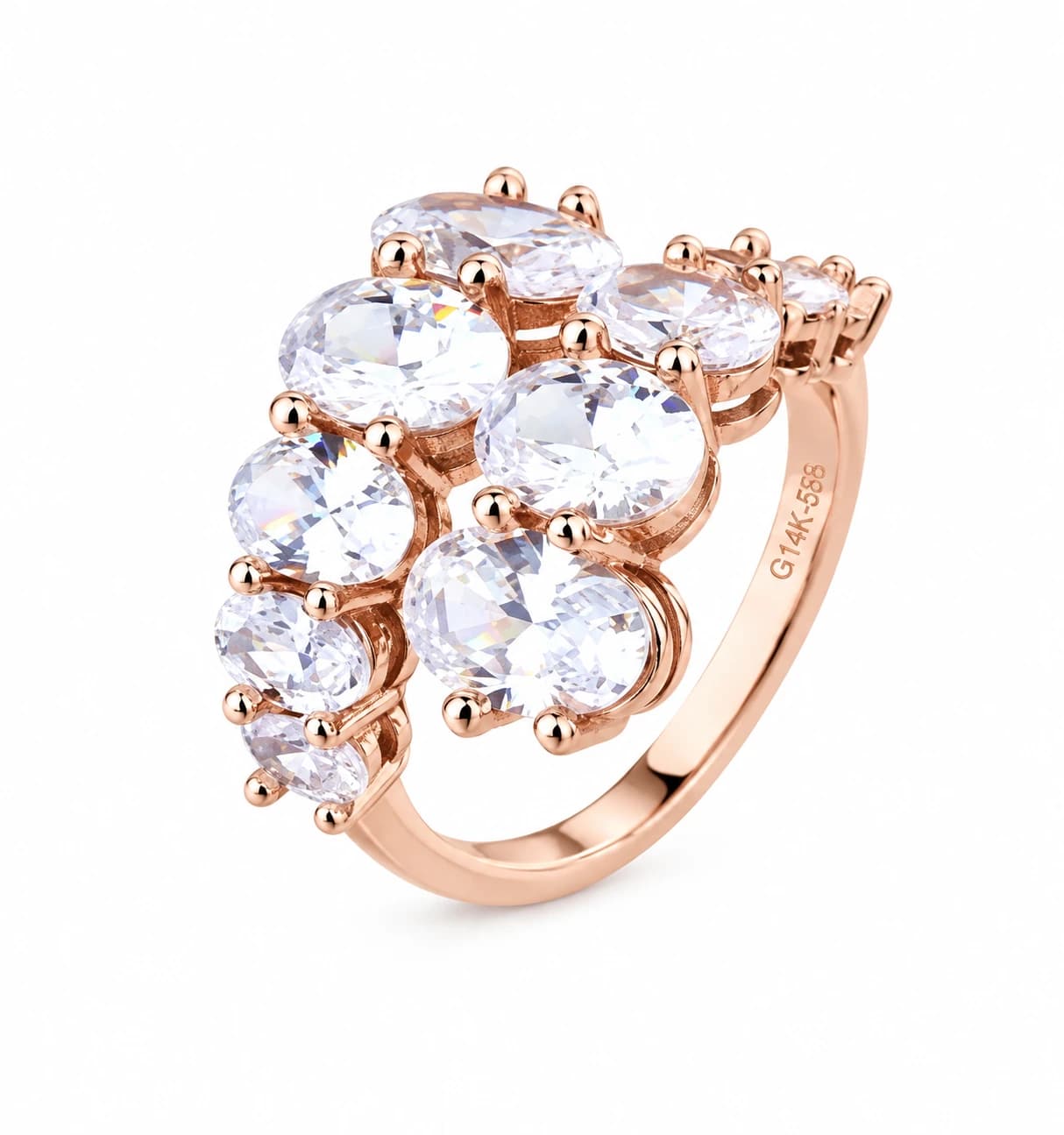 MULTI STONE STATEMENT RING