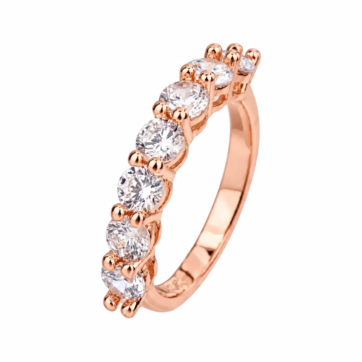 ROUND STONE ETERNITY RING